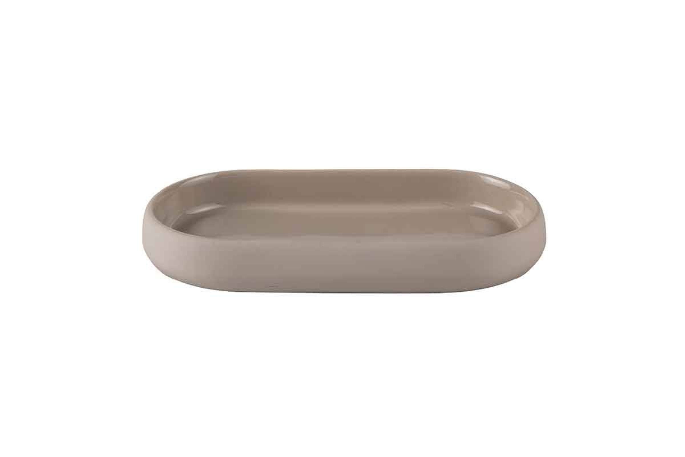 Set accessori bagno Bold bianco panna - Vassoio Bold bianco panna