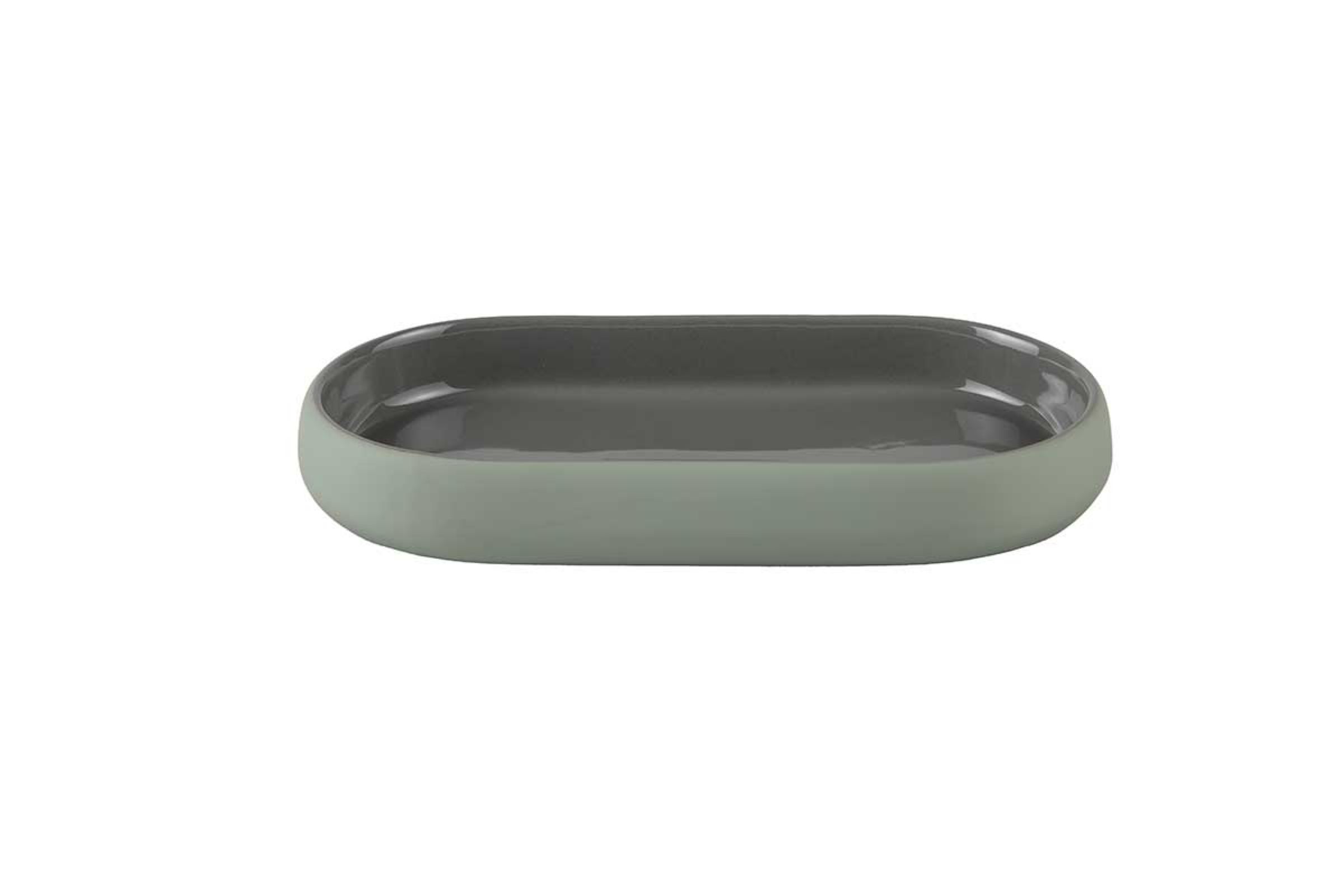 Set accessori bagno Bold verde salvia - Vassoio Bold verde salvia