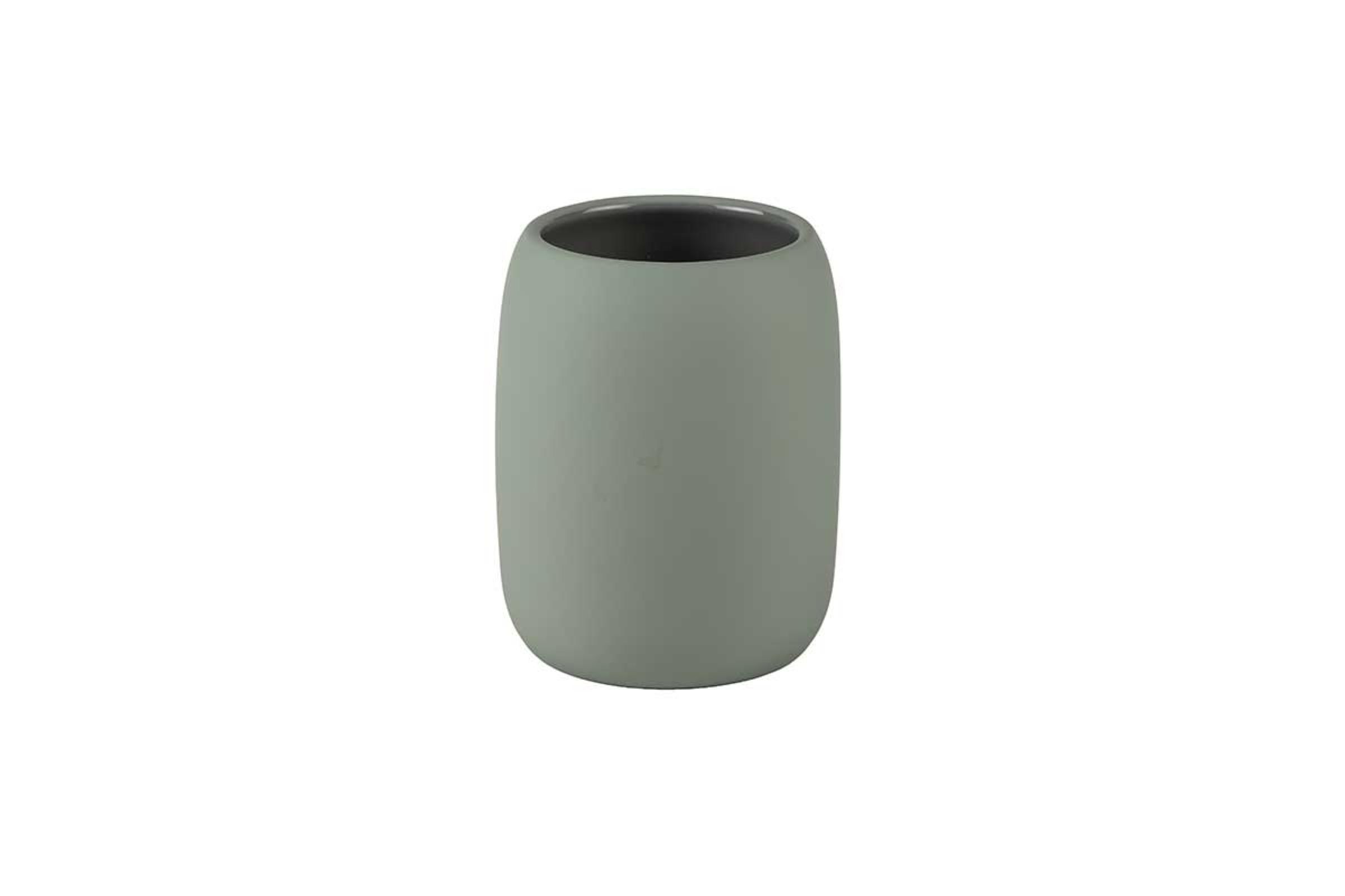 Set accessori bagno Bold verde salvia - Porta spazzolini Bold  verde salvia
