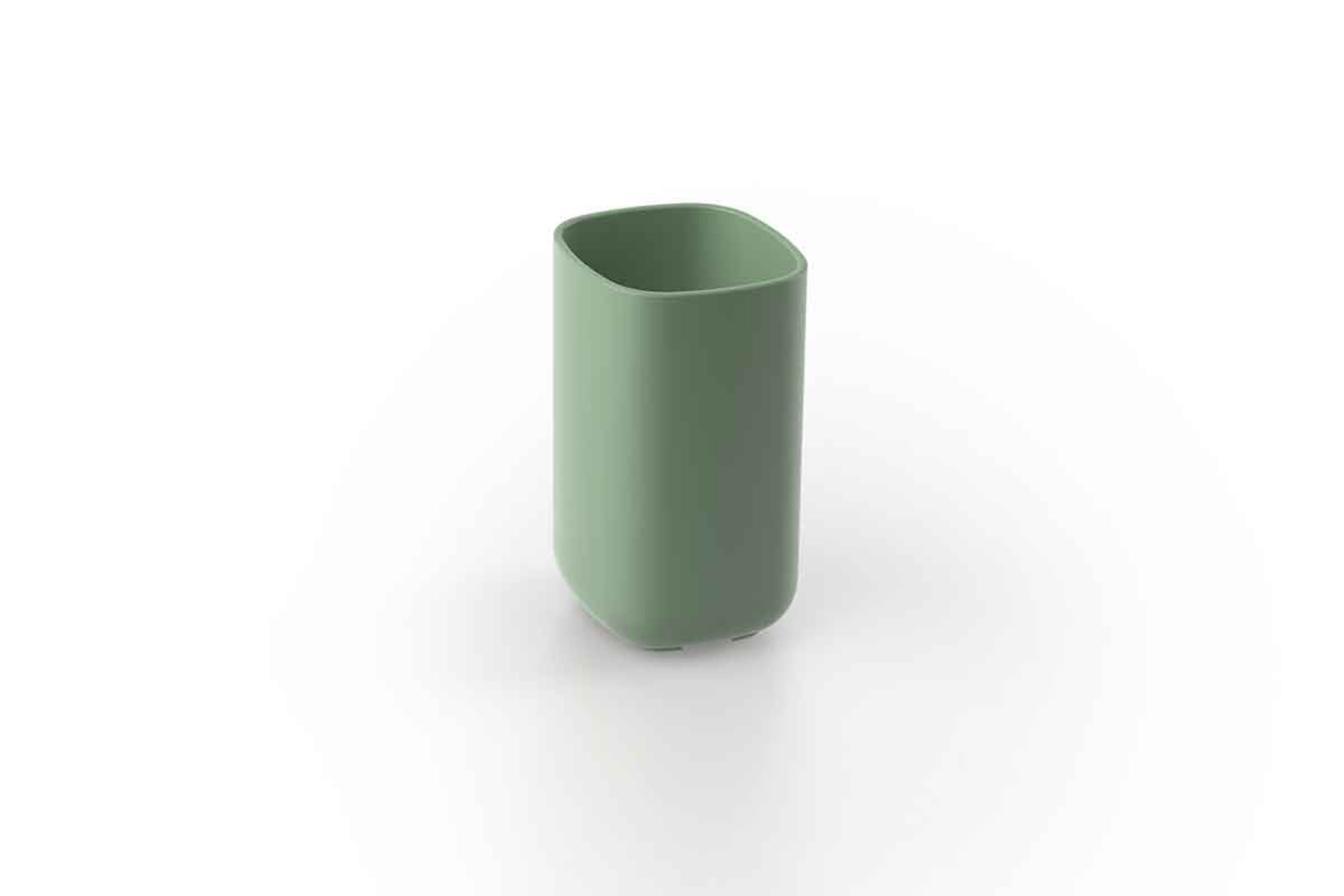 Set accessori bagno Pod verde cactus - Porta spazzolini Pod verde cactus