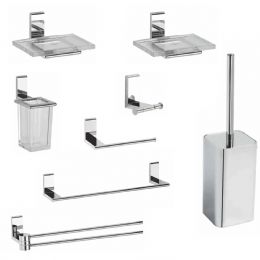 Bathroom accessories kit Ella 8-pieces