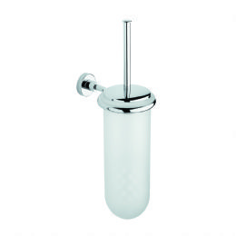 Toilet brush holder in satin glass TE 223