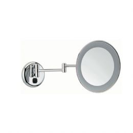 Magnifying mirror with Led light Ø 24 cm., double arm (2x) SP 803