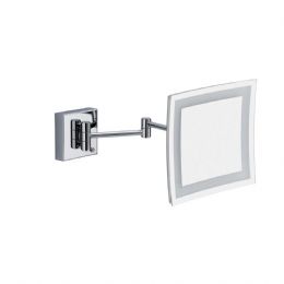 Specchio ingranditore con cornice di luce al led 22 cm., braccio doppio (3x) SP 814