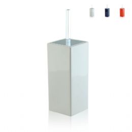 Square floor toilet brush holder