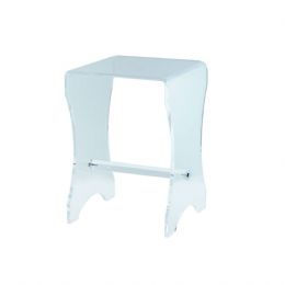 Bath stool in plexiglass