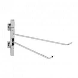 Swivel towel holder Cuba in chromed brass