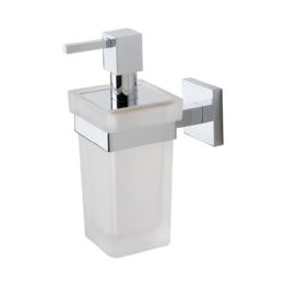 Dosatore a muro in vetro satinato bianco Gea