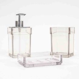 Set accessori bagno 25 Trasparente