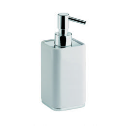 Standing liquid soap dispenser in ceramic