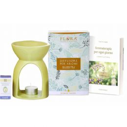 Aromaterapia e Casa Ecologica Kit Lampada per aromi verde