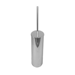 porta scopino metallo appoggio fl oor standing toilet brush holder in metal cm. 8x8x36 EBE