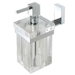 Liquid soap dispenser in glass cm. 7,5x14,2x17,3 TIFFANY