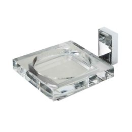 Porta sapone a muro plexiglass trasparente Tiffany