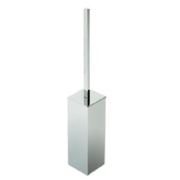 floor standing toilet brush holder in metal cm. 8x8x55