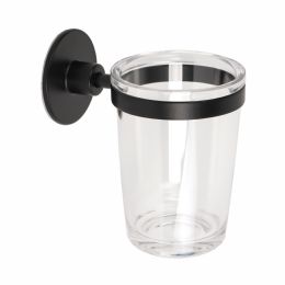 Porta Spazzolini Wind Black