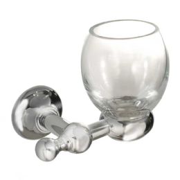 porta spazzolini vetro toothbrush holder in glass cm. 14,5x12x13