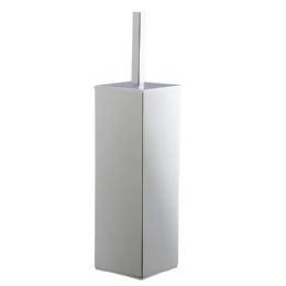 floor standing toilet brush holder in metal MINIMAL