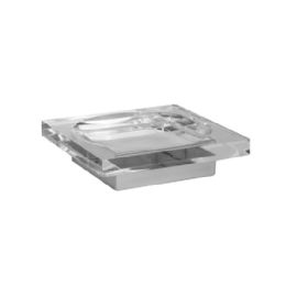 porta sapone plexiglass appoggio rest standing soap dish in plexiglass cm. 10,7x10,7x3,7