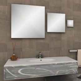 trio of squared mirrors without chiselling