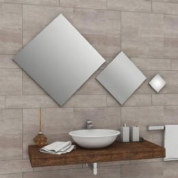 trio of rhombus squared mirrors without chiselling