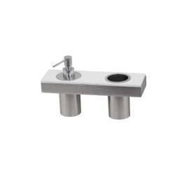 Corian Surface with Dispenser and Toothbrush Holder IDRA
