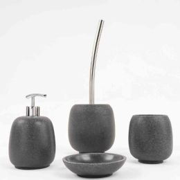 Set accessori bagno Afra Grigio Pietra