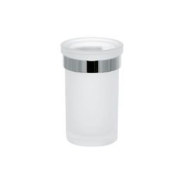 Toothbrush holder in satin white Glass Minus