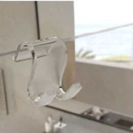 Gancio in plexiglass per spatolina tergivetro (art. 9994TVC) e/o appendi abiti