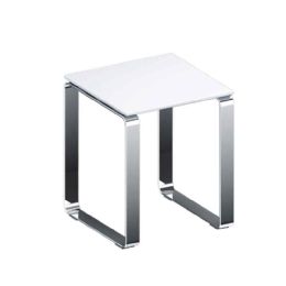 Sgabello struttura in alluminio seduta in ABS antiscivolo portata massima secondo TÜV= 120Kg