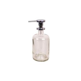 Dosatore sapone liquido (500ml ) in vetro TRASPARENTE