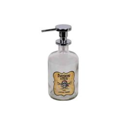 Dosatore sapone liquido (500ml ) in vetro TRASPARENTE