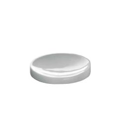 Porta sapone ceramica tondo in appoggio bianco lucido