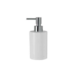Dosatore ceramica tondo in appoggio bianco lucido
