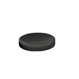 Porta sapone ceramica tondo in appoggio nero opaco