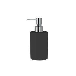 Dosatore ceramica tondo in appoggio nero opaco
