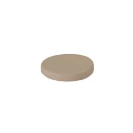 Porta sapone ceramica tondo in appoggio avana lucido