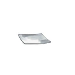Porta sapone ceramica quadro in appoggio bianco lucido
