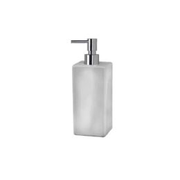 Dosatore ceramica quadro in appoggio bianco lucido