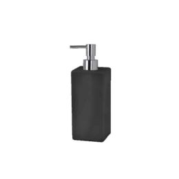Dosatore ceramica quadro in appoggio nero opaco