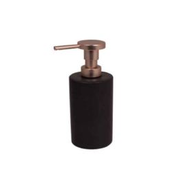Dosatore ceramica tondo in appoggio NERO OPACO