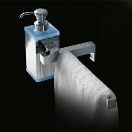 Dosatore sapone liquido con portasalviette Eden