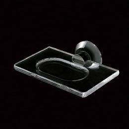 Portasapone a parete, base plexiglass Luce