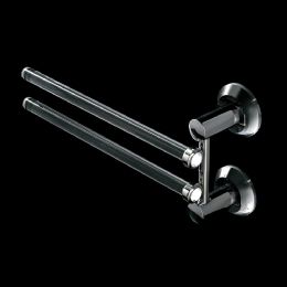 Portasalviette doppio orientabile, base plexiglass Luce