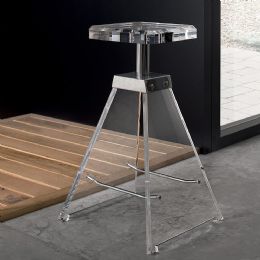 Sgabello, plexiglass Luce