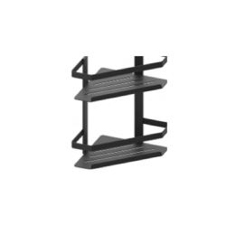 Myline black angolare doccia doppio