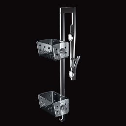 Accessori doccia Portaoggetti 2 piani con gancio e magnete