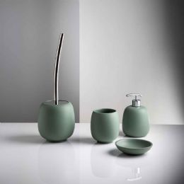 Set accessori bagno Afra Sabbia verde salvia