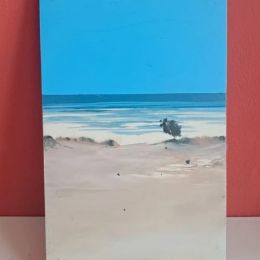 Quadro paesaggio marino firmato
