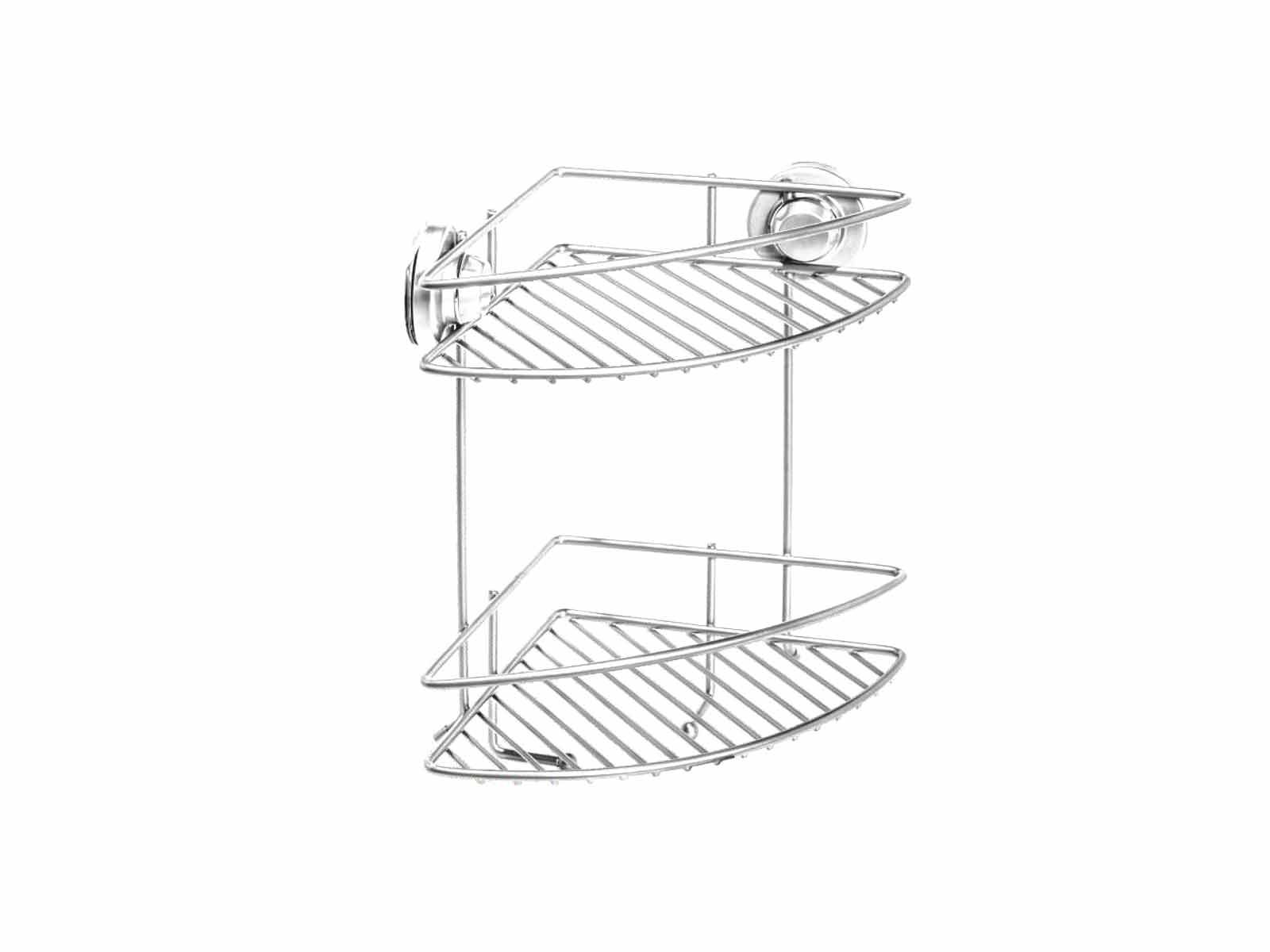 Double corner shelf bathroom accessories, soap holder Shower lock